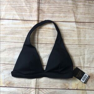 NWT Keep That Pump Black Halter Sports Bra